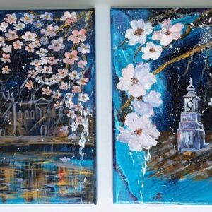 "AMENDOEIRAS EM FLOR - 26 E 27" (CONJUNTO DE 2 OBRAS)
