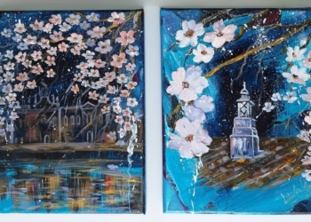 “AMENDOEIRAS EM FLOR – 26 E 27” (CONJUNTO DE 2 OBRAS)